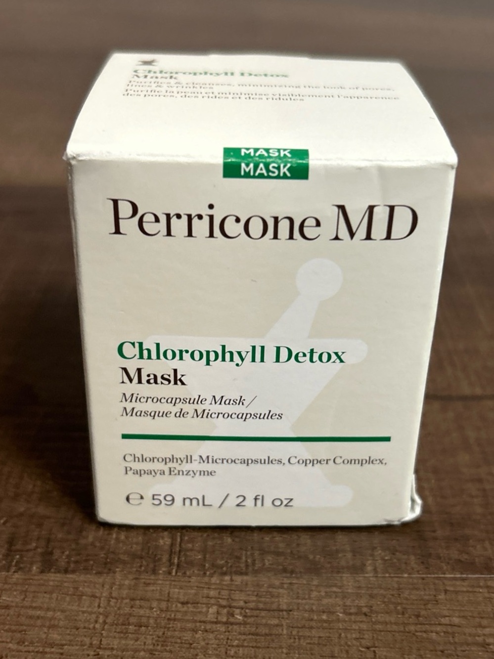 NEW Perricone MD Chlorophyll Detox Mask 2 Fl Oz Gel-to-Clay Purifying Facial NIB